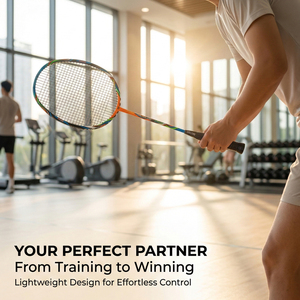 Raquette de <span class=keywords><strong>badminton</strong></span> professionnelle <span class=keywords><strong>en</strong></span> fibre de carbone avec poignée haute résistance pour adulte - Product Image 5