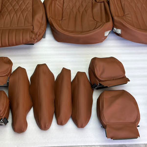 Fundas de Asiento de Cuero Sintético para <span class=keywords><strong>Mercedes</strong></span>-Benz <span class=keywords><strong>Vito</strong></span> Clase V, Juego Completo de 26 Piezas, Color Marrón, para Todas las Estaciones - Product Image 6