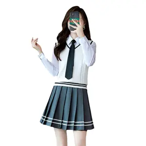 Choir poetry recitation performance costume junior high school students spring and summer adult college style class uniform set