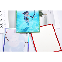 Support d'affichage religieux en plastique acrylique, fenêtre couleur carte, base en porcelaine, bord vert fluide, Shikishi, autographe de célébrité, durable