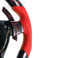 Volant personnalisé en cuir et fibre de carbone pour l'amélioration de l'intérieur de la voiture pour VW Volkswagen Golf 5 Mk5 GTI TSI Passat Maiteng Touran