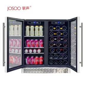 Réfrigérateur à compresseur de 72 bouteilles Cave à vin Refroidisseur à vin personnalisé Armoire à vin Refroidisseur de boissons Congélateur