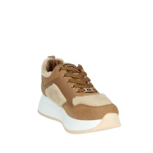 Sneakers alte sportive retrò da uomo di tendenza alla moda Beige 8711 morbido modello solido con fodera in rete per camminare - Product Image 5