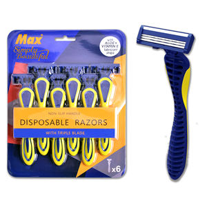 Max 3 Scheermesjes Wegwerp Scheermesjes Voor Mannen Verpakt Door Blisterkaart - Product Image 3