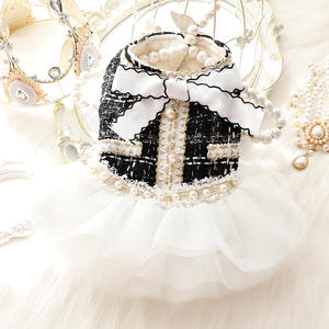 Herfst En Winter Schattige Huisdier Prinses Gezwollen Rok Xs Parel Winter Huisdier Jurken Hondenkleding Groothandel <span class=keywords><strong>China</strong></span> Luxe Hondenjurken - Product Image 1