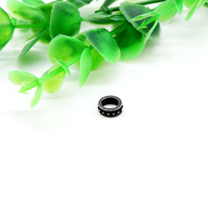 yunnique Stainless Steel Retro Black Round <b>Spacer</b> Beads For Bracelet Making DIY Jewelry Components - Product Image 3