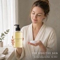 Gel Douche Apaisant et Hydratant pour Femmes, Nettoyant Doux pour Peaux Sensibles et Sèches, Marque Privée OEM ODM Vente en Gros
