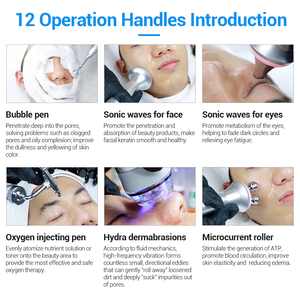 Máquina Profesional de Cuidado Facial 12 en 1 Multidimensional para Eliminar Puntos Negros, Hidrodermoabrasión con Rotación de Vórtice de 360° - Product Image 6