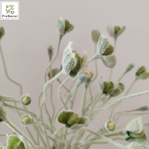 Fiore di Papavero Artificiale da 65 cm con Stelo Floccato Pieghevole, Decorazione per Casa e Accessori per Fotografia, Papaveri Arancioni - Product Image 5