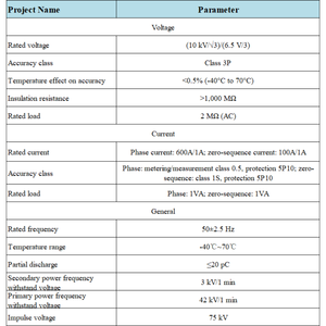 Sensor Integrado Electrónico de Tipo Electromagnético de Segunda Generación YTJL10-31G, Transformador Combinado de Corriente y Voltaje - Product Image 4