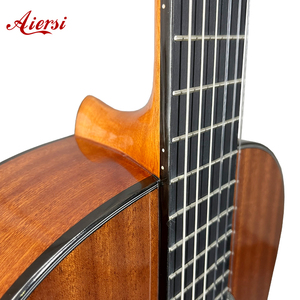 Aiersi thương hiệu tùy chỉnh Thương hiệu bóng gỗ gụ cơ thể cổ điển guitar cổ điển Nylon chuỗi handmade nhạc cụ giá thấp - Product Image 2