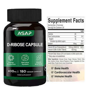 Supplément rehausseur d'immunité de marque privée OEM 700mg d Ribose D-Ribose Capsule - Product Image 2