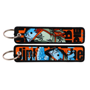 Llavero de tela bordada estilo <span class=keywords><strong>400</strong></span> de One Piece con Luffy, Chopper, Zoro, Nami, Jet, para llavero de moda - Product Image 2