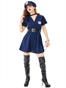 Femmes chaudes <span class=keywords><strong>officier</strong></span> Cosplay Sexy marine Police <span class=keywords><strong>uniforme</strong></span> avec chapeau Costume Halloween fille - Product Image 6