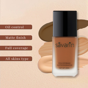 Fond de teint liquide mat imperméable à couverture totale <span class=keywords><strong>Savarin</strong></span> pour peaux noires - Product Image 3