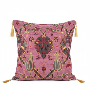Amazing Turkish <b>Cushion</b> <b>Cover</b> With Tulip Design - Product Image 2