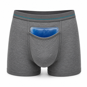Slip Boxer Professionali con Tasca Refrigerante Integrata per <span class=keywords><strong>Uomo</strong></span> - Comfort di Alta Gamma - Boxer Rinfrescanti con Impacco di Ghiaccio - Product Image 2