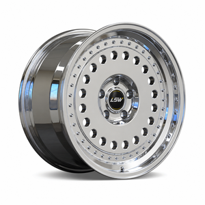 LSR8005 5x114.3 5x120.65 15 16 17 นิ้ว ล้อฟอร์จ ขอบขัดเงาเต็มวง แบบรูสองแถว ขายส่งราคาพิเศษ - Product Image 1