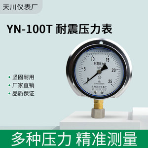 เกจวัดแรงดันทนแรงกระแทก YN-100T ขนาด 100 มม. เกรด 1.6 M20 1.5 สำหรับใช้งานทางทะเล - Product Image 5