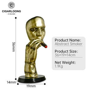 Scultura Artistica Creativa in Resina, Figura Astratta Retrò di Persona che Fuma, Decorazione per Soggiorno e Scrivania, Idea Regalo - Product Image 6
