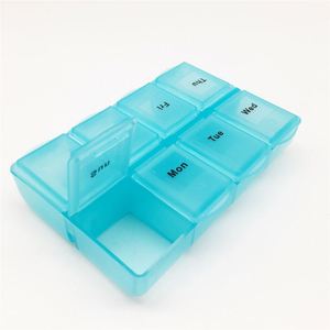 Boîte à pilules, organiseur de vitamines, 8 compartiments, boîte de voyage rectangulaire en plastique - Product Image 1