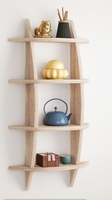 Bogu moderne Simple présentoir mural en bois massif pavillon Duobao stockage de support de thé chinois avec ensemble d'affichage