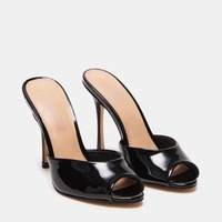 Sandales d'Extérieur Légères à Talons Hauts Sexy et Anti-Dérapantes pour Dames, Printemps/Été 2025, Pointues, Grandes Tailles