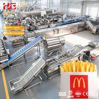 Snackfood-fritesmachine, frites-friteuse, frites-verwerkingsmachine
