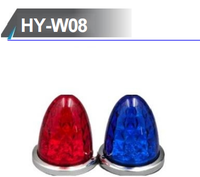 Feu de position latéral LED en forme de pastèque 12V, lampe de dégagement pour camion, rouge, ambre, vert, bleu, feu de gabarit pour voitures, remorques, bus