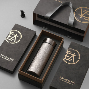 Pure Titanium Insulated Cup Mini Portable Ice Flower Vacuum Tea Cup Double Layer Gift Box For Home Office Car Outdoor Gifting - Product Image 2