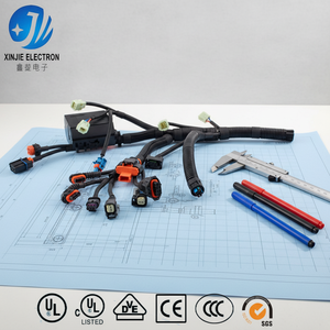 Harness Kabel Otomotif Kustom Bersertifikasi UL/CE/VDE, Perakitan Kabel Tahan Air dengan Konektor Tertutup untuk Sistem Mesin Mobil - Product Image 4