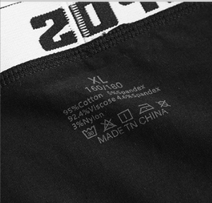 Boxer da Uomo Traspiranti in Maglia Stampata con Logo in Vita, Intimo Sportivo Personalizzato a Taglio Quadrato - Product Image 3