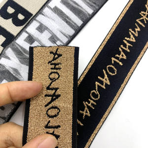 Logo Ban Nhạc Đàn Hồi Spandex Polyester Vải Dây Đeo Chữ Jacquard Ban Nhạc Đàn Hồi Tùy Chỉnh Thương Hiệu Thời Trang Nylon Ribbon Nylon Chủ Đề - Product Image 5