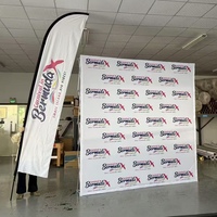 Drapeaux de plage promotionnels, drapeaux à plumes en gros, 100% polyester, taille personnalisée professionnelle, durables, écologiques, mât en aluminium