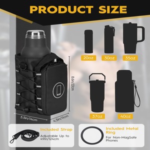 Sac à bouteille d'eau imperméable personnalisé avec fente magnétique pour téléphone, <span class=keywords><strong>pochette</strong></span> multifonctionnelle à bandoulière pour la course à pied et la randonnée en plein air - Product Image 4
