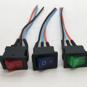 Accesorios para Motos, Interruptor para Motocicleta/Bicicleta Eléctrica, con Interruptor de Encendido para Faro LED de 3 Cables y 120 mm de Longitud - Product Image 1