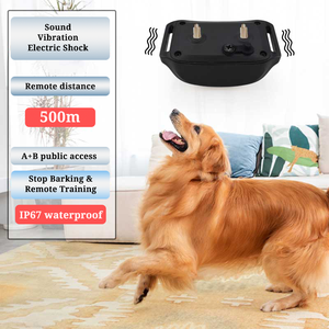 Collares de entrenamiento de perro mascota eléctricos de plástico recargables impermeables IP67 con control remoto - Product Image 2