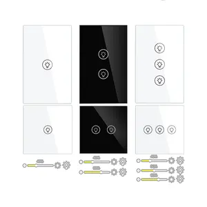 Interrupteur gradateur 1 2 3 gang zigbee interrupteur tuya smart wifi gradateur lampe gradation Compatible Alexa Google Home