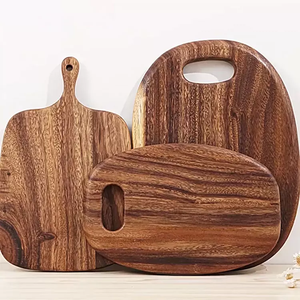 <span class=keywords><strong>Planche</strong></span> à découper en bois de bois de noyer noir multifonctionnel, mini teck naturel non fini cuisine en vrac mangue bord vivant - Product Image 5