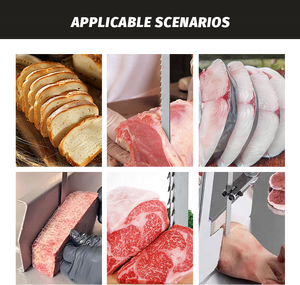Cuchillas de sierra de cinta para carne <span class=keywords><strong>EJ</strong></span> Industrial, blancas, de varios tamaños (3/<span class=keywords><strong>4</strong></span>" 16mm) |   OEM Personalizable de Ajuste Universal para Restaurantes/Procesamiento - Product Image 4