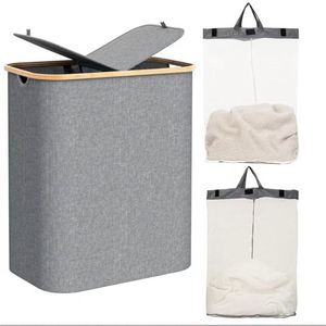 Collapsible Oxford Fabric Laundry Hamper <b>Large</b> Capacity Waterproof Dirty Clothes <b>Basket</b> with Handle for Bathroom Bedroom - Product Image 1