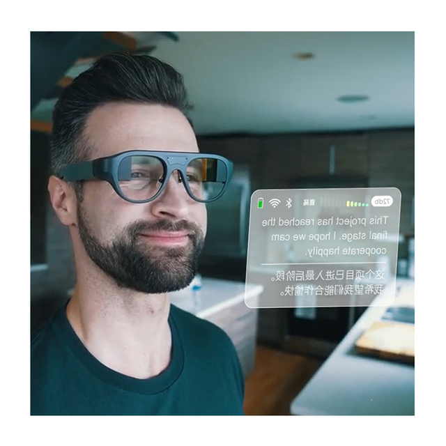 Virtual Reality Smart Glasses Chatgpt Microdisplay VR 3D Style Supports Multiple Languages Assists Hearing Impaired Ar Glasses