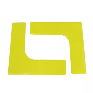 Jeu de marqueurs de limite de qualité supérieure Lignes de limite de plancher de terrain de pickleball portables pour intérieur extérieur Marqueurs rouges et jaunes - Product Image 6