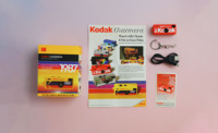 Mini cámara retro Kodak con llavero, amuleto para bolso, cámara de bolsillo, regalo de cumpleaños para niños, juguete para fiestas infantiles, ranura para tarjeta Micro SD, para niños y niñas