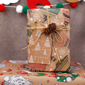 Factory Wholesale Christmas Kraft <b>Paper</b> 50*70 cm Gift <b>Wrapping</b> <b>Paper</b> - Product Image 6