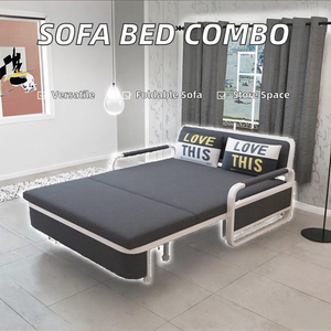 Modern Kumaş Çok Fonksiyonlu Çekyat-Yumuşak Teleskopik Katlanabilir Tek/Çift Kişilik Yatak Oturma Odası Balkon Küçük Daireler İçin - Product Image 2