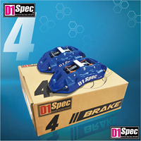 Nouveau disque de frein D1 SPEC haute performance personnalisé rouge pêche rainuré de 355 mm pour berlines sportives, compatible avec kit d'étriers de frein 4 pistons