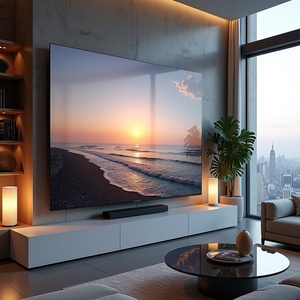 Smart TV 75/55/65 Inch Full Screen HD LED Display Home <b>Network</b> 4K Hotel With Black <b>Cabinet</b> USB Media Player 60Hz 75/55/65 Inch F - Product Image 1