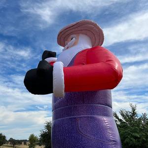 Prix usine 4m géant fermier Santa gonflable 13.3ft haut père noël modèle ballon pour la décoration de noël en plein air - Product Image 2
