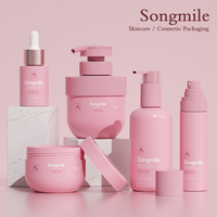 Échantillon Gratuit - Ensemble d'Emballages Cosmétiques Personnalisés avec Logo - Pots à Crème 100/150/250ml, Flacons Vaporisateurs et Flacons compte-gouttes pour Soins du Visage